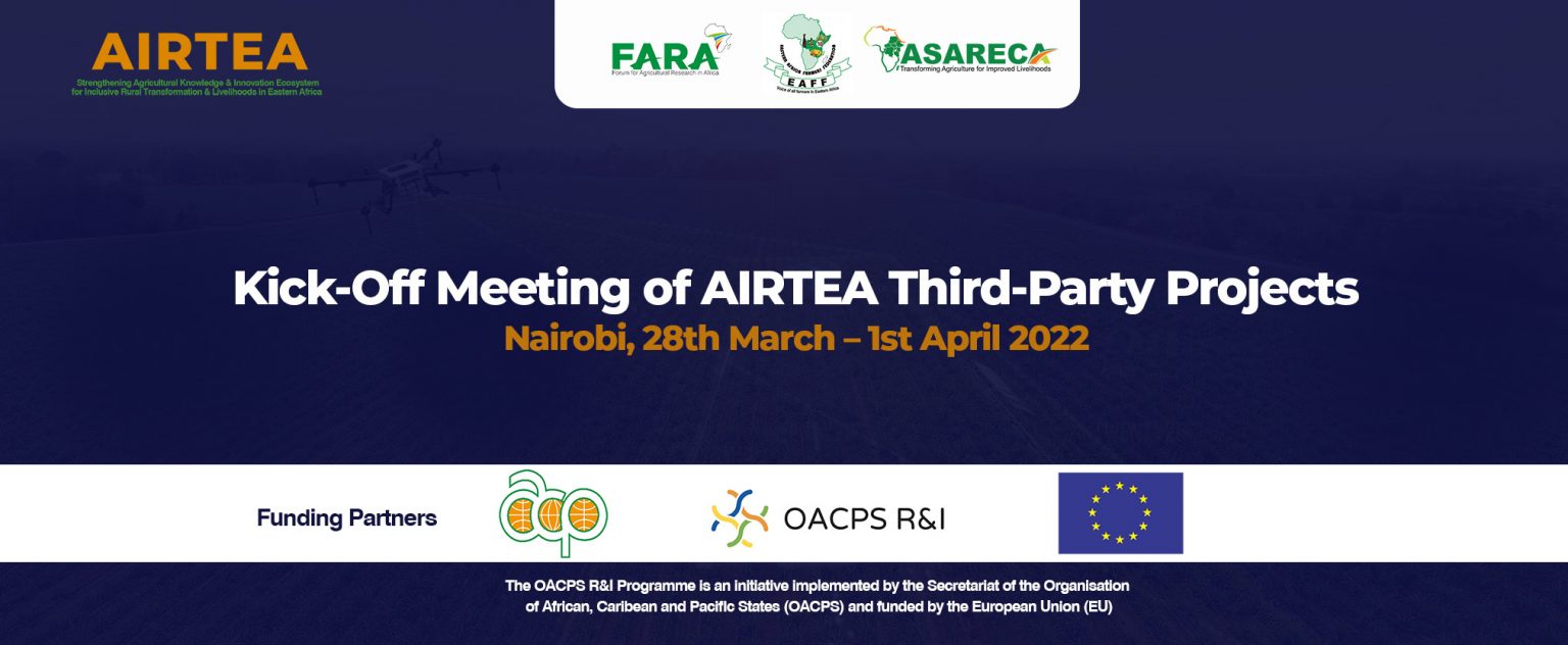 Kick-off meeting of the 11 AIRTEA third-party projects in Nairobi, Kenya