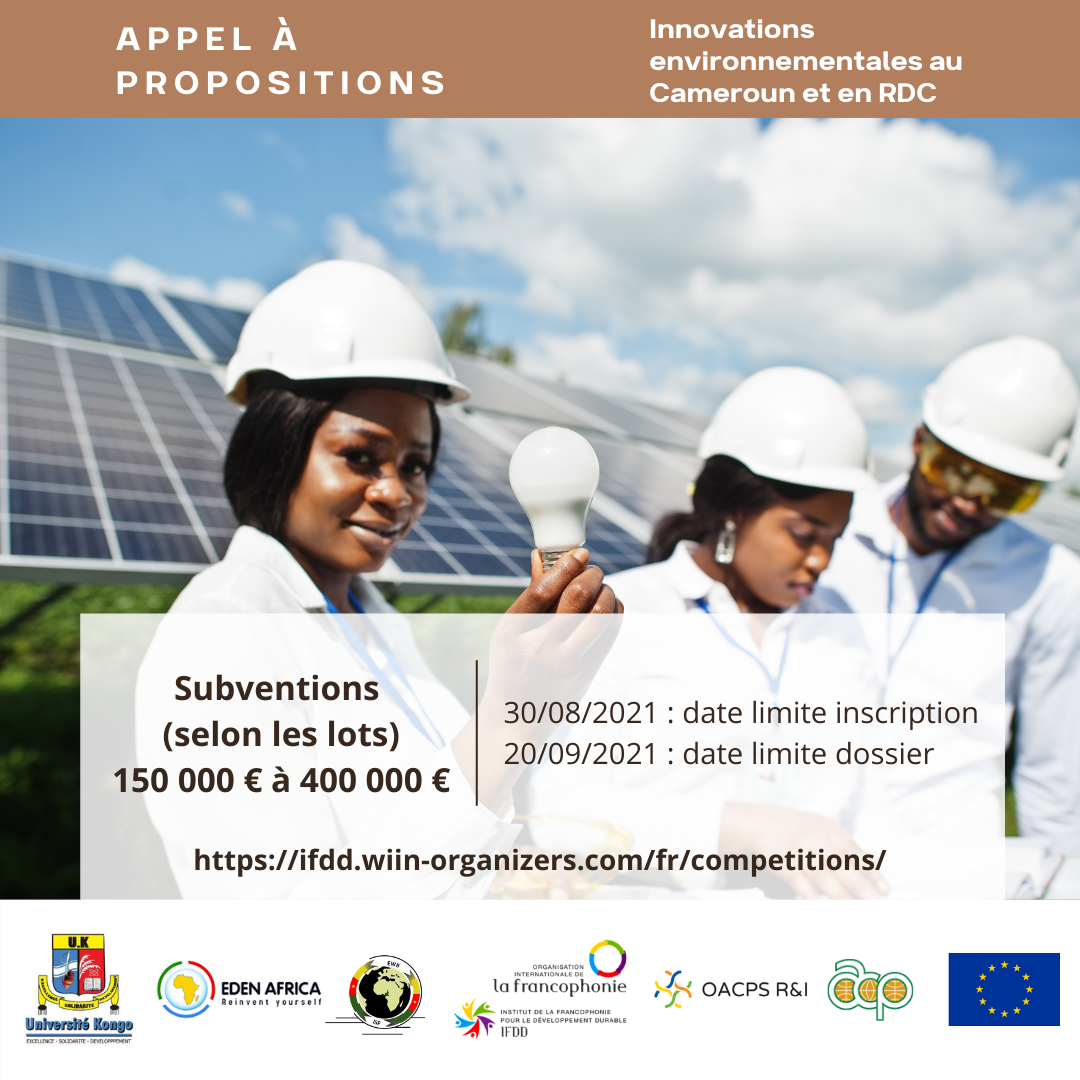 Innovations environnementales au Cameroun et en RDC- Appel à propositions