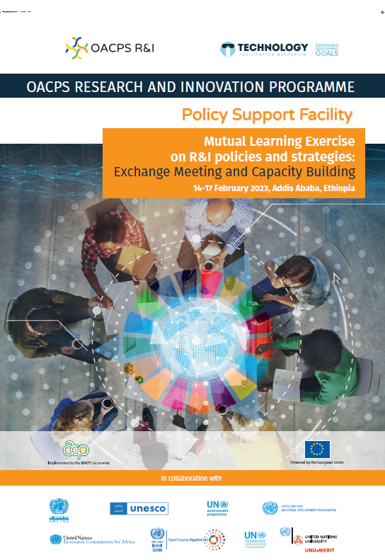 The OACPS Policy Support Facility is launching its first Mutual Learning Exercise on R&I policies and strategies in Addis Ababa (Ethiopia), in partnership with the UN Inter-agency Task Team