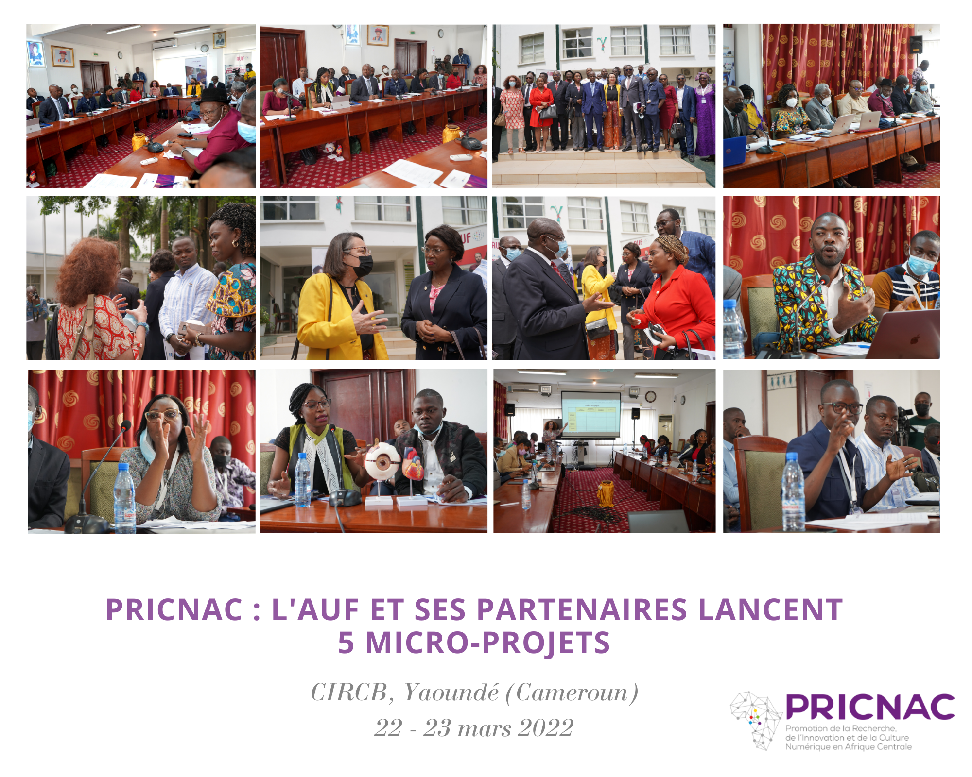 Launch of the 5 first  PRICNAC Research and Innovation micro-projects in Cameroon and Democratic Republic of Congo