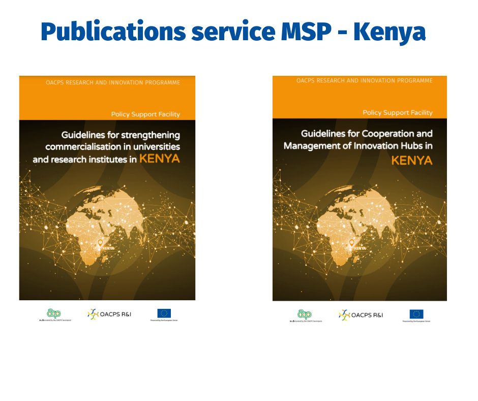 Service MSP au Kenya : publication de deux séries de lignes directrices pour un écosystème de recherche et d’innovation mieux coordonné et plus performant