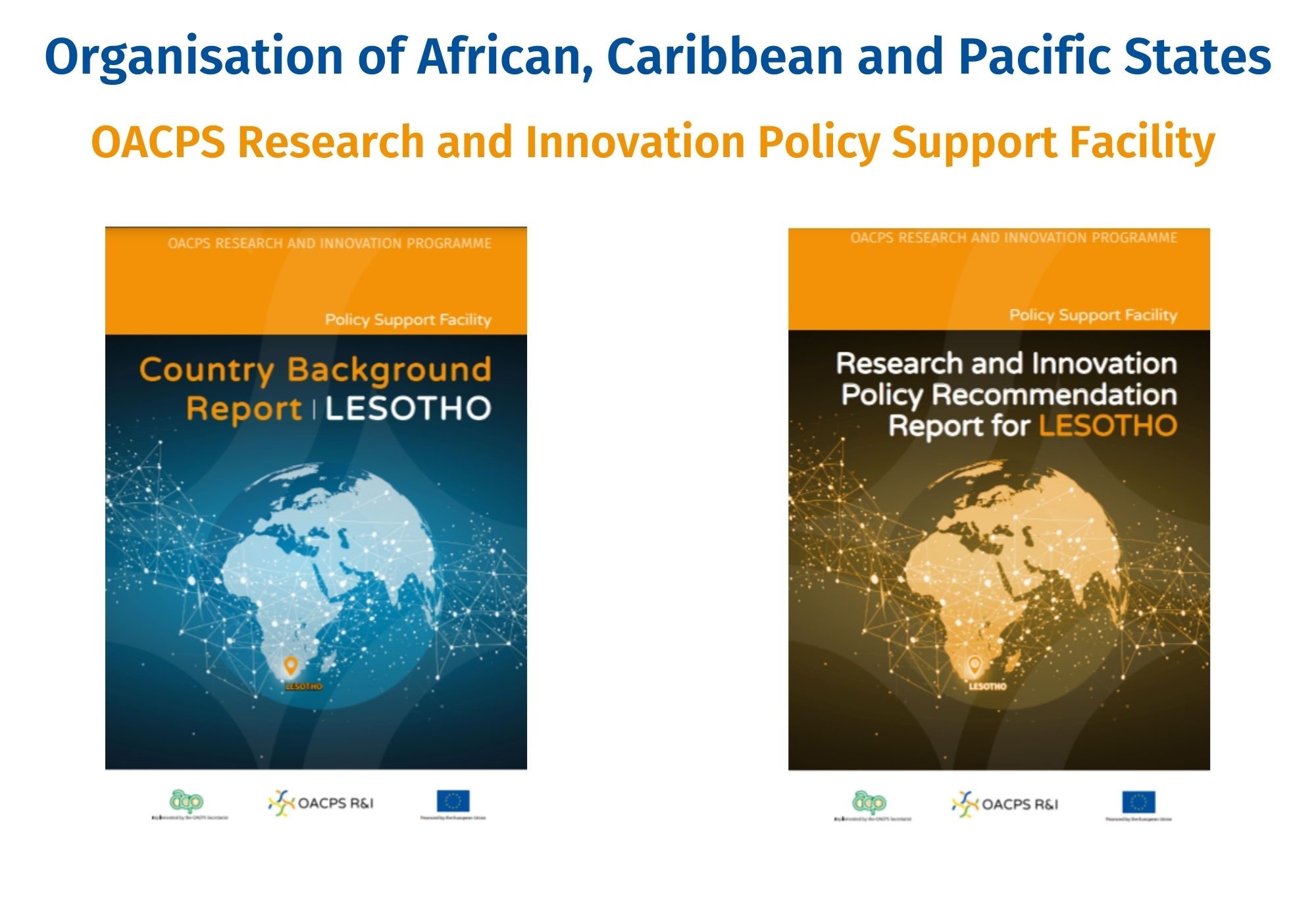 TOWARDS A NEW RESEARCH AND INNOVATION POLICY IN LESOTHO